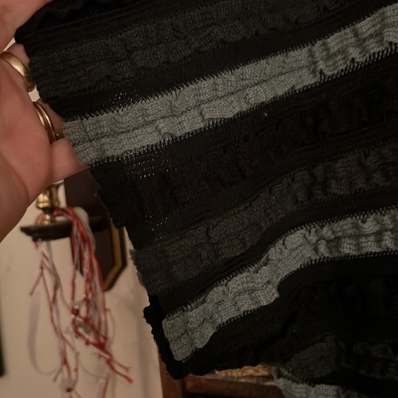 FRANK LYMAN Black/Charcoal Gray/Light Gray Cowl Neck Pullover Sweater, Sz 10,GUC - Picture 5 of 7